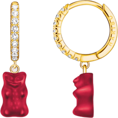 Red Earrings Thomas Sabo Haribo Single Hoop Earring - Gold/Red/Transparent