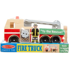 Wood Emergency Vehicles Melissa & Doug Classic Wooden Fire Truck Play Set