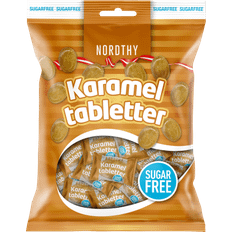 Nordthy Godis Nordthy Sugar Free Caramel Tablets 125g 1pack