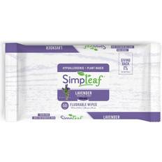 Wipes Wet Wipes Simpleaf Brands Flushable Wipes 50 Count Lavender 50-pack