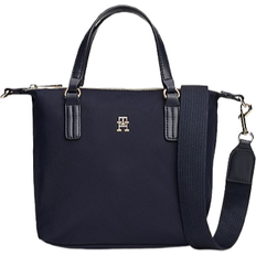 Tommy Hilfiger Handväskor Tommy Hilfiger Signature Tote Bag With Zipper - Space Blue