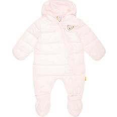 Baby Schneeoveralls Steiff Quilted Overall with Removable Foot & Hood Bear - Pink