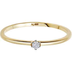 Astley Clarke Promise Ring - Gold/Diamond