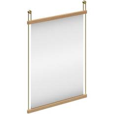 FSC (The Forest Stewardship Council) Mirrors Woud Suspended White Pigmented Oak Wall Mirror 50x70cm