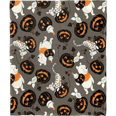 Black and white throw Northwest Winnie The Pooh Silk Touch Throw Blankets Grey, Black, White (152.4x127cm)