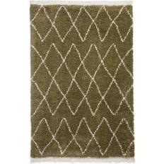 Fringes Carpets Think Rugs Boho Green 80x150cm