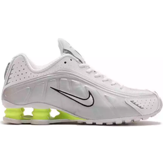 Nike shox white NIKE Shox R4 W - White/Metallic Silver/Volt