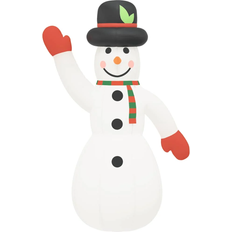 vidaXL Inflatable Decorations Snowman with Leds 455cm