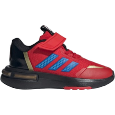 Röda Löparskor Barnskor adidas Kid's Marvel's Iron Man Racer - Better Scarlet/Bright Royal/Gold Metallic