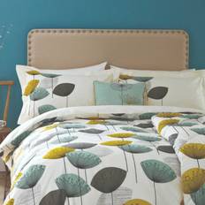 Cotton Bed Linen Sanderson Dandelion Clocks Duvet Cover Multicolour (230x220cm)