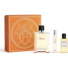 Terre d'hermes shower gel Hermès Terre d'Hermès Gift Set EdT 100ml + EdT 15ml + Shower Gel 40ml