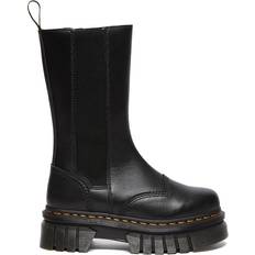 Dr. Martens Audrick Tall Nappa Leather Platform Chelsea Boots - Black