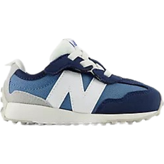 New Balance Blue Children's Shoes New Balance Toddler 327 New-B Hook & Loop - NB Navy/Raincloud