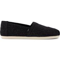 Knit Fabric - Women Low Shoes Toms Alpargata Cloudbound W - Black Sparkle Knit