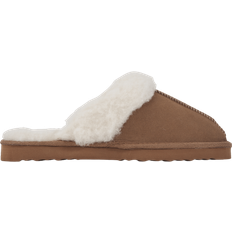 Mols Tamara W Warm Leather Slipper - Sudan Brown