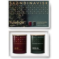 Skandinavisk Yuletide Red/Green Doftljus 548g 2st