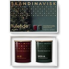 Skandinavisk Lysestaker, Lys & Lukt Skandinavisk Yuletide Red/Green Duftlys 548g 2st