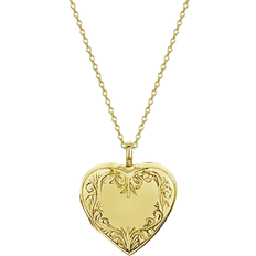 Gold locket LOVELOX Scroll Heart Locket - Gold