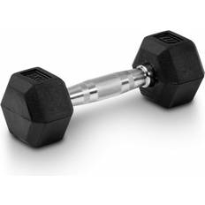 Master 20kg Master Fitness Rubber Chrome Hex Dumbbell 20kg