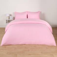 Microfiber Textiles Brentfords Microfibre Double Bedding Duvet Cover Pink (200x200cm)