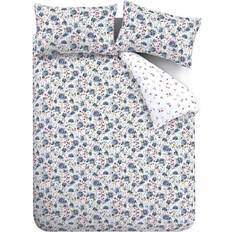 Brushed cotton duvet cover Bianca Brushed Cotton Ophelia Floral Duvet Cover Blue (220x260cm)