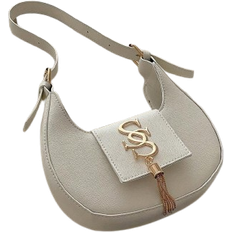 Shein 2024 Winter New Women's Personality Crossbody Bag, Casual Korean Style Crescent Bag With Fashion Chain, Simple Shoulder Bag For Women, Tready Crescent Moon Bag For Women