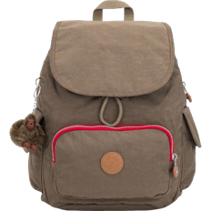 Brown Backpacks Kipling City Pack S - True Beige Combo