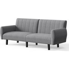 Convertible Sleeper With Armrest Grey