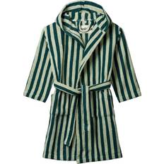 Bongusta Kid's Naram Bathrobe - Sea Foam/Deep Teal