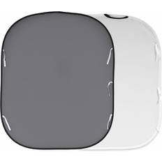 Plain Collapsible 1.8x2.15m White/Grey