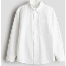 White Shirts Children's Clothing H&M Button-Down Cotton Shirt - White
