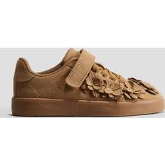H&M Flicka Beige Sneakers Med Blomapplikationer - Beige