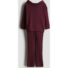 H&M Mädchen 2-Piece Set Hoodie Leggings - Rot
