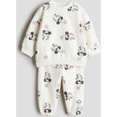 H&M Sweatshirt-Set Mit Print - Weiß