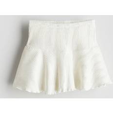 H&M Girls Shimmering Jersey Skirt - White
