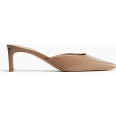H&M Dame Slip-ins Med Firkantet Tå - Beige