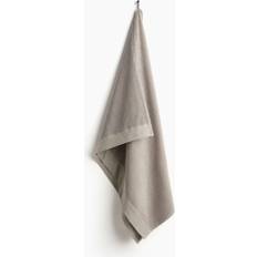 Bomullsfrotté - Gråa Badlakan H&M i Bomullsfrotté 100x150 Gråbeige Badlakan Brun, Grå (150x100cm)