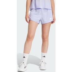 Hög komfort Shorts adidas Pacer Essentials Knit High-Rise Shorts - Lila