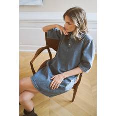 Bomull - Gråa Klänningar Only Onlgry Kort Klänning - Grey Denim