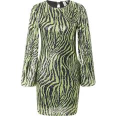 Jurken Yas Mini Dress - Green Zebra/Multi