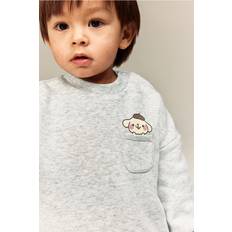 6-9M Sweatshirts Barnkläder H&M Baby Sweatshirt Med Motiv - Grå
