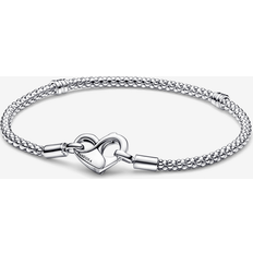 Pandora Silver Armband Pandora Infinity Herzverschluss Armband - Silber