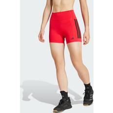 Paars - Sportkledingstuk Broeken & Shorts Optime 3-Stripes 1/4 Korte Legging - Pure Ruby