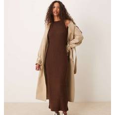 Calvin Klein Jeans Cosy Knit Maxi Dress - Dark Brown