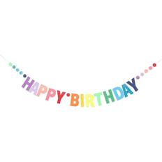 Shein Rainbow Color Happy Birthday Banner