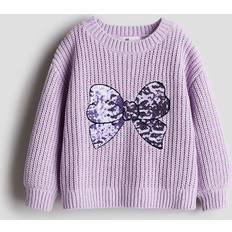 Purple Knitted Sweaters Children's Clothing H&M Knitted Chenille Jumper - Purple