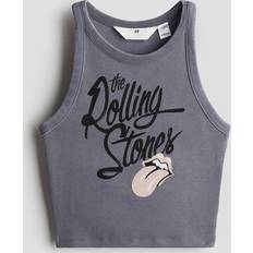 H&M Toppe H&M Ribbet Tanktop - Grå
