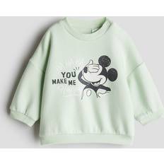 H&M Sweatshirt Mit Motivprint - Grün