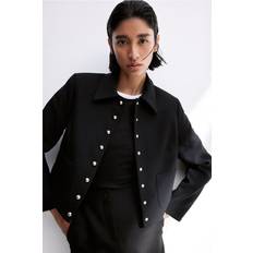 H&M Overtøj H&M Sort Jakke I Twill