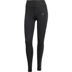 Adidas Rot Hosen & Shorts Optime 3-Streifen Full-Length Leggings - Black